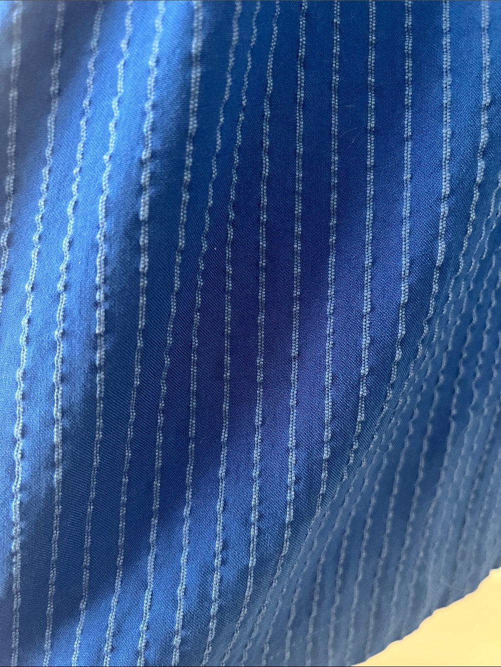 LOFT Royal Blue Pinstripe Sleeveless Top - Picture 4 of 5